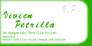 vivien petrilla business card